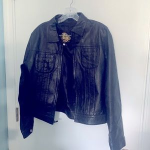 Leather Jacket Medium Size